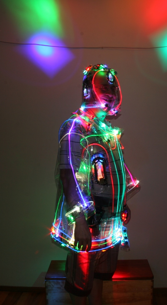 Light Art Hat And Coat With Spotlights