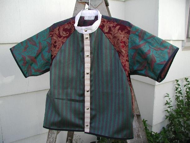 Closeup Drapery Fabric Shirt