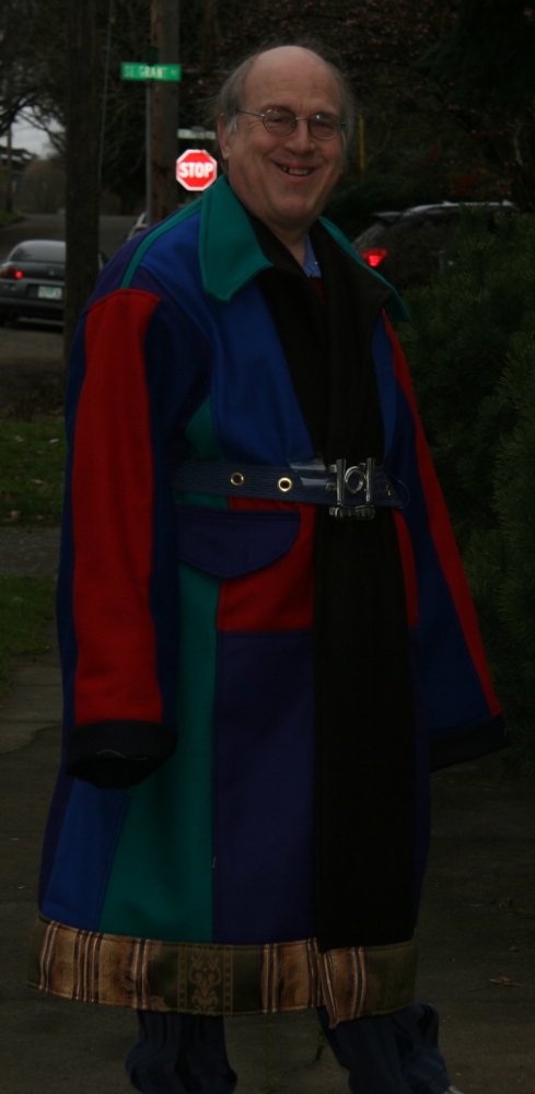 Front Right View Of Artistic Wool Coat