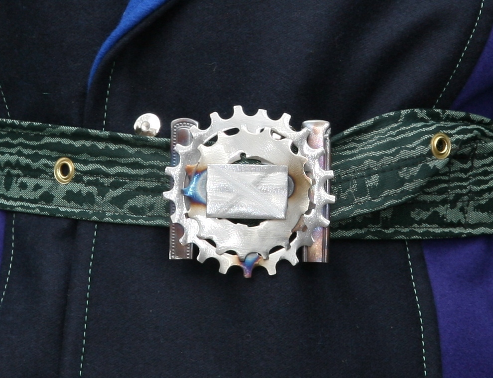 Hand Made Steel Belt Buckle On Coat