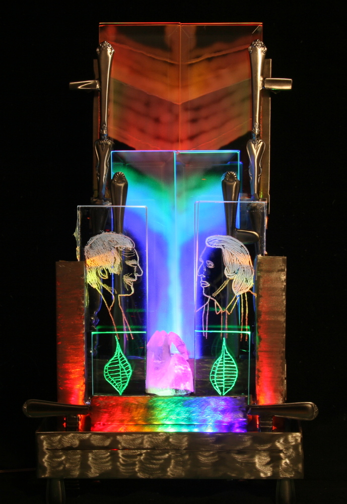 Gay Icons Harvey Milk And Oscar Wilde Glass Engraving