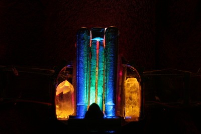 Art Deco Building At Night Necklace