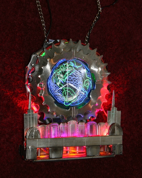Cathedral Of Peace With Boston Garden Facade Necklace