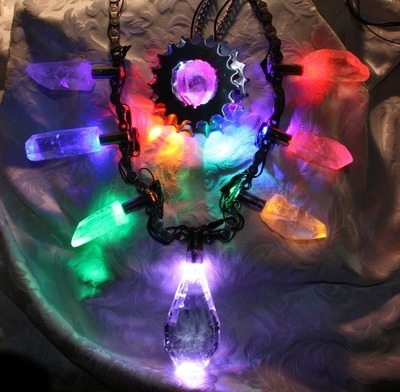 Crystal Led Art Necklace