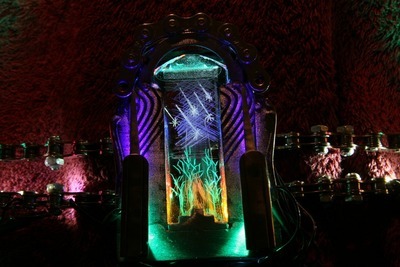 Falling Star Bonfire Shrine Engraving Table Top Sculpture