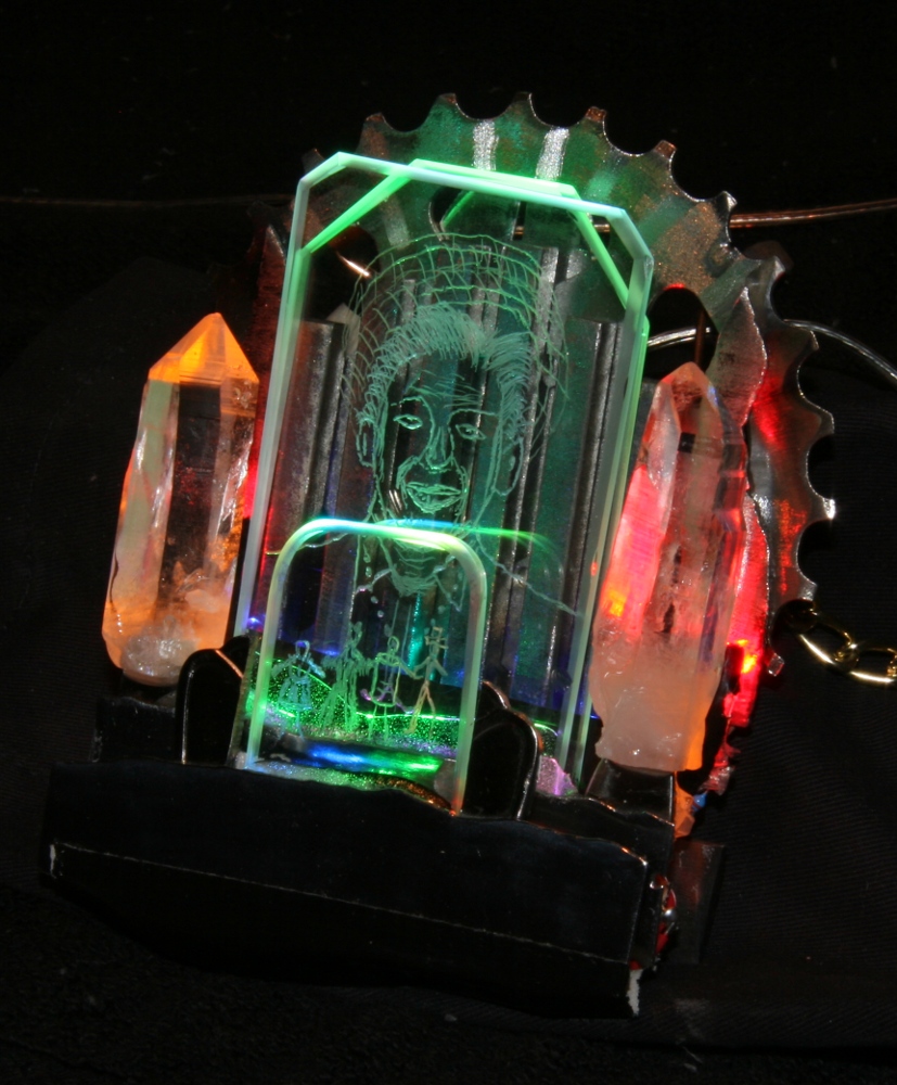 Harvey Milk As Wizard Of Oz Light Art Necklace