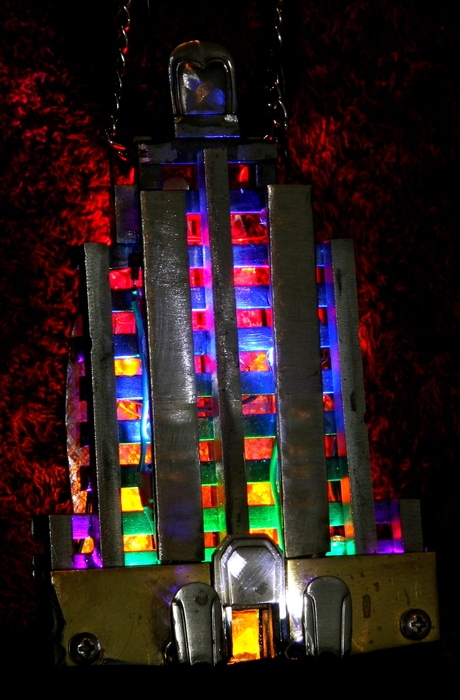 New England Telephone Headquarters Art Deco Building Necklace