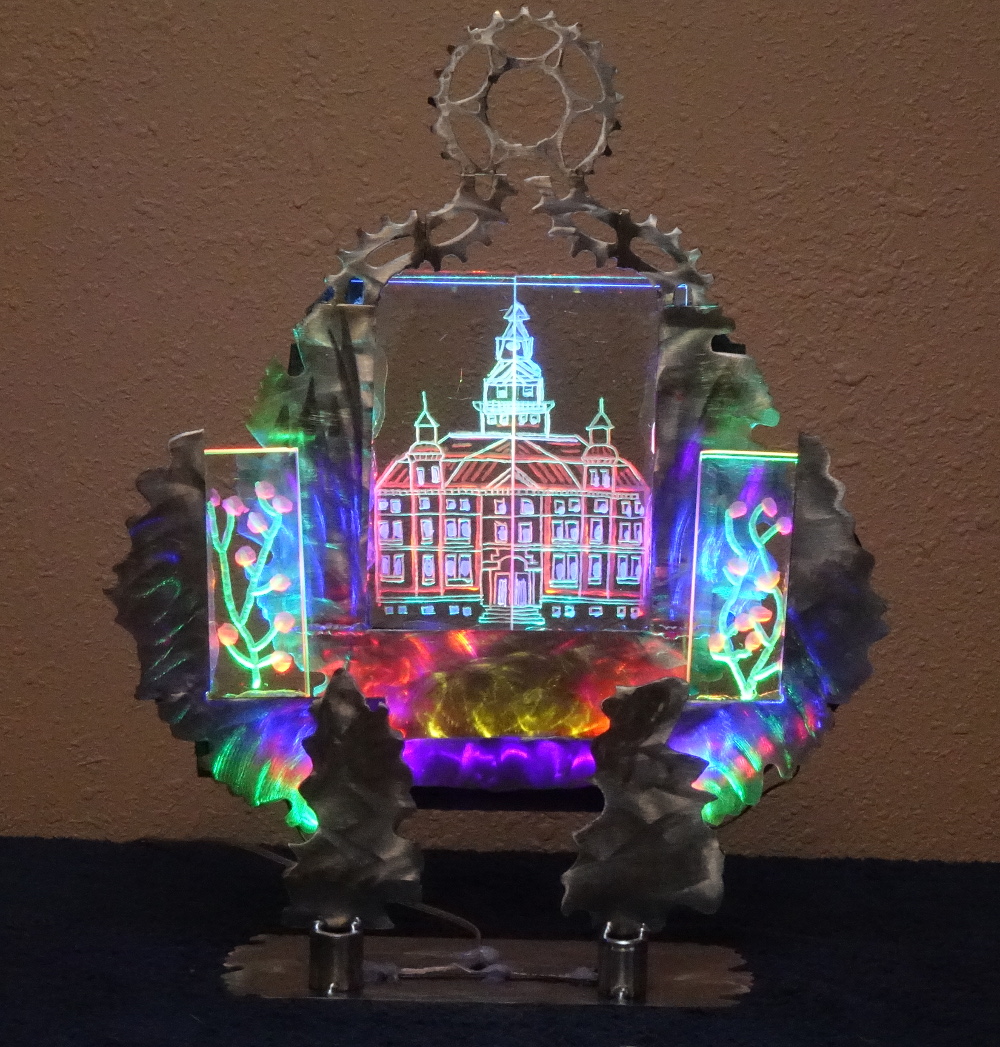 Chalice And Rainbow Light Sculpture