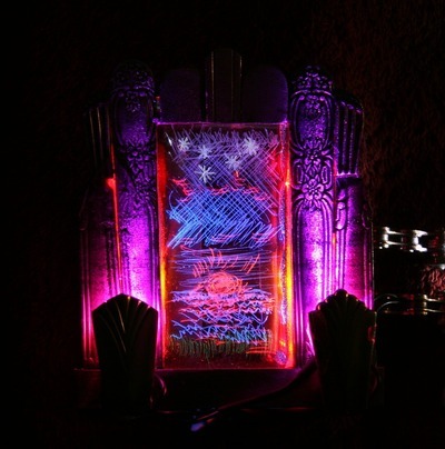 Sunrise And Shooting Star Light Art Necklace