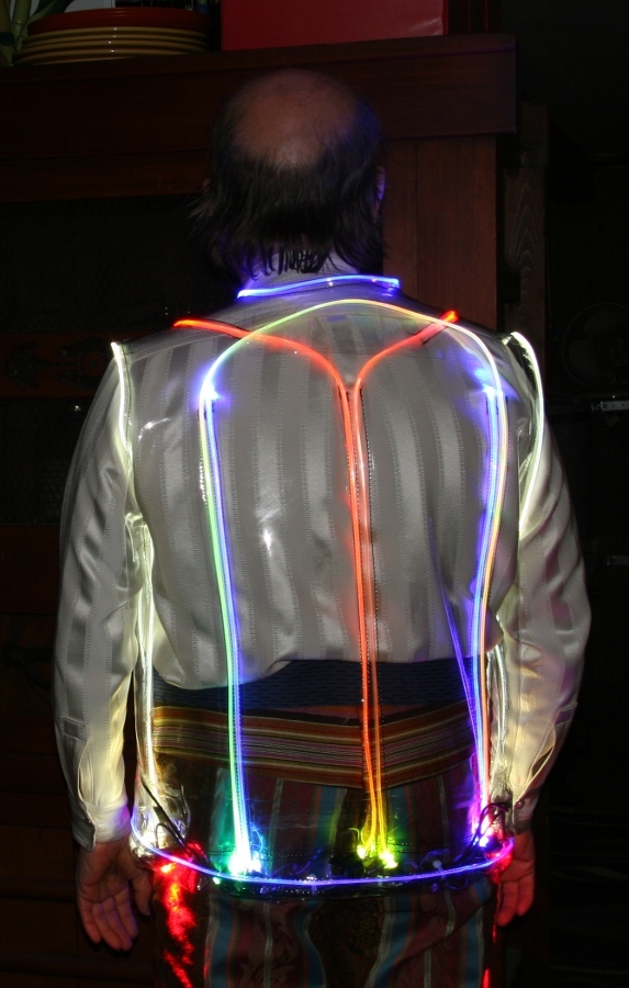 Back Of Simple Led Art Vest