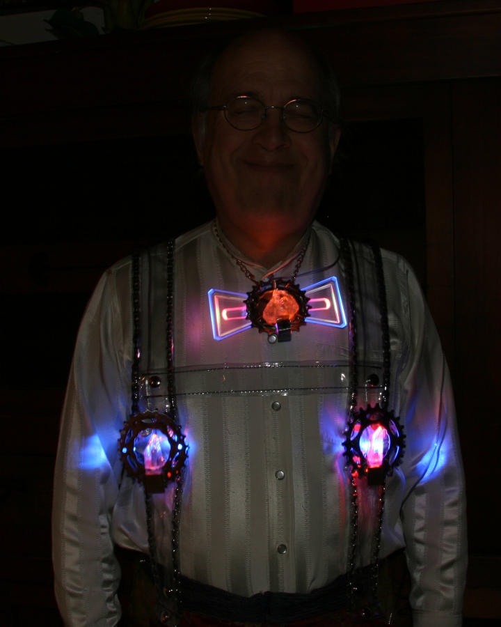 Led Art Bow Tie And Suspenders
