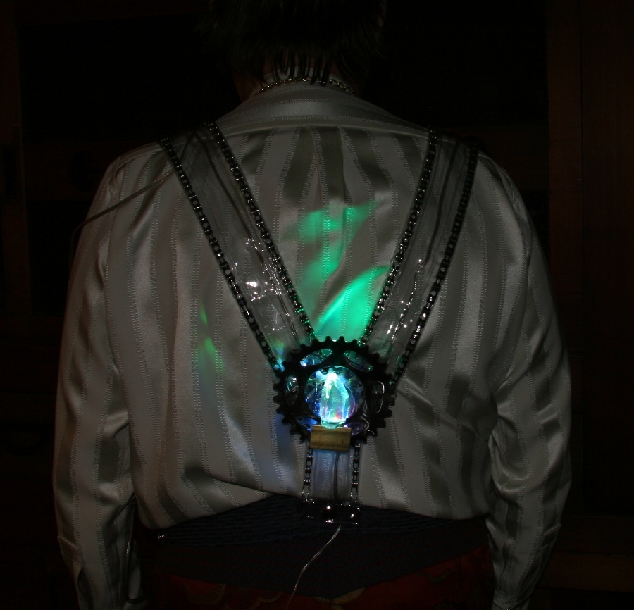 Led Art Suspenders Back View