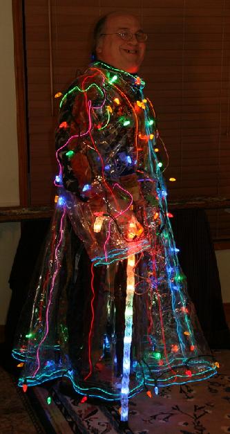 Led Cane And El Wire Coat