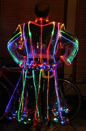Lighted Raincoat Back